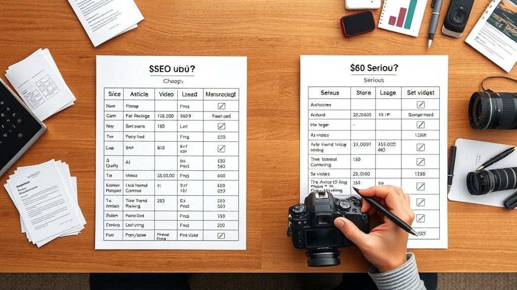 טבלת השוואה: חבילת SEO זולה מול חבילת SEO רצינית